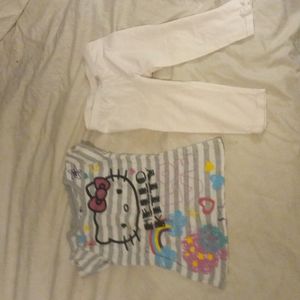 Girls hello kitty outfit